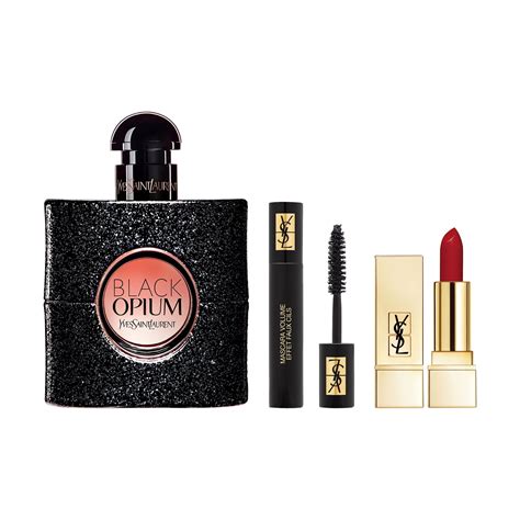 BLACK OPIUM EAU DE PARFUM + MINI lipstick gift set .